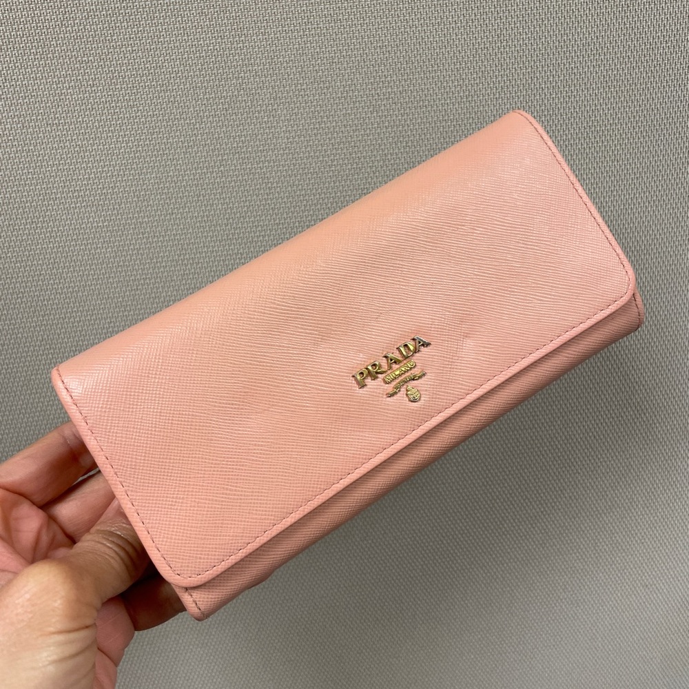 Authentic Prada Saffiano wallet
